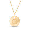 Thumbnail Image 1 of Small Disc Uppercase "G" Pendant in 10K Gold
