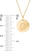 Thumbnail Image 2 of Small Disc Uppercase "G" Pendant in 10K Gold
