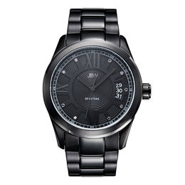 Men's JBW Bond 1/10 CT. T.W. Diamond Black IP Watch with Black Dial (Model: J6311D)
