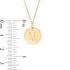 Thumbnail Image 2 of Small Disc Uppercase "M" Pendant in 10K Gold