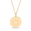 Thumbnail Image 0 of Small Disc Uppercase "O" Pendant in 10K Gold