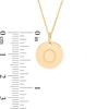 Thumbnail Image 1 of Small Disc Uppercase "O" Pendant in 10K Gold