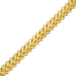 Made in Italy Men's 4.0mm Hollow Franco Chain Bracelet in 14K Gold - 8.5&quot;