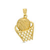 Thumbnail Image 0 of Men's Diamond-Cut Basketball and Net Necklace charm in 10K Gold