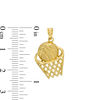 Thumbnail Image 1 of Men's Diamond-Cut Basketball and Net Necklace charm in 10K Gold
