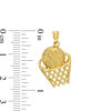 Thumbnail Image 2 of Men's Diamond-Cut Basketball and Net Necklace charm in 10K Gold