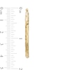 Thumbnail Image 3 of 3.0mm Diamond-Cut Basket Weave Tube Hoop Earrings in 10K Gold