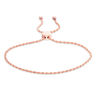 Thumbnail Image 1 of 030 Gauge Wheat Chain Bolo Bracelet in 10K Rose Gold - 9"