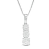 Thumbnail Image 1 of 1/4 CT. T.W. Diamond Graduated Three Stone Pendant in 10K White Gold