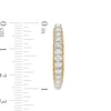 Thumbnail Image 1 of 1 CT. T.W. Diamond "U" Hoop Earrings in 10K Gold