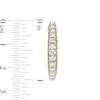 Thumbnail Image 2 of 1 CT. T.W. Diamond "U" Hoop Earrings in 10K Gold