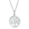 Thumbnail Image 1 of Diamond Accent Tree of Life Pendant in Sterling Silver