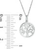 Thumbnail Image 2 of Diamond Accent Tree of Life Pendant in Sterling Silver