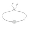 Thumbnail Image 1 of Diamond Accent Tree of Life Bolo Bracelet in Sterling Silver - 9.0"