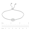 Thumbnail Image 1 of Diamond Accent Tree of Life Bolo Bracelet in Sterling Silver - 9.0"