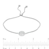 Thumbnail Image 2 of Diamond Accent Tree of Life Bolo Bracelet in Sterling Silver - 9.0"