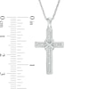 Thumbnail Image 2 of Diamond Accent "X" Cross Pendant in Sterling Silver