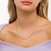 Thumbnail Image 2 of 2.1mm Double Rope Chain Necklace in Hollow 10K Gold - 18"