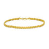 Thumbnail Image 1 of Double Row Braided Rope Chain Bracelet in 10K Gold - 7.5"
