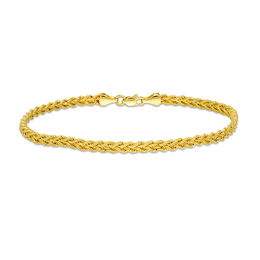 Double Row Braided Rope Chain Bracelet in 10K Gold - 7.5&quot;
