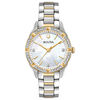 Thumbnail Image 0 of Ladies' Bulova Sutton 1/15 CT. T.W. Diamond Two-Tone Watch with Mother-of-Pearl (Model: 98R263)