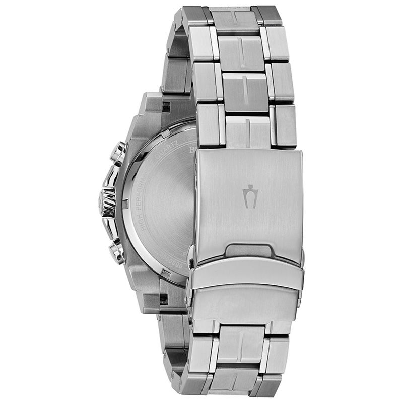 Men's Bulova Precisionist Chronograph Watch with Black Dial (Model: 98B316)