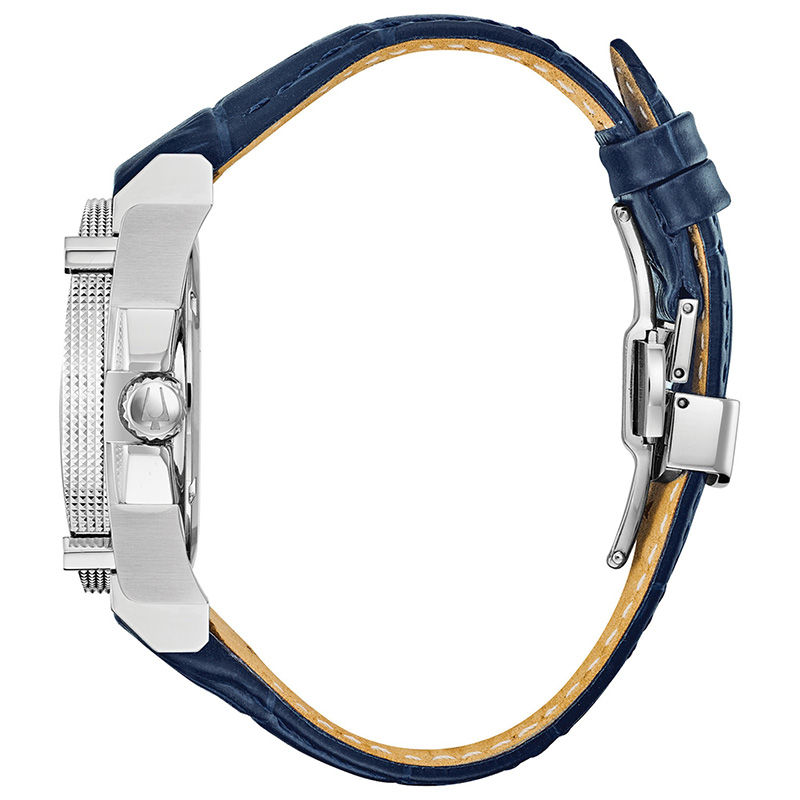 Main Image 2 of Ladies' Bulova Precisionist 3/4 CT. T.W. Diamond Strap Watch with Silver-Tone Dial (Model: 96R227)