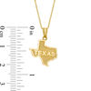 Thumbnail Image 2 of Textured State of "TEXAS" Pendant in 10K Gold