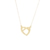 Thumbnail Image 0 of Made in Italy Pretzel Love Knot Heart Necklace in 14K Gold
