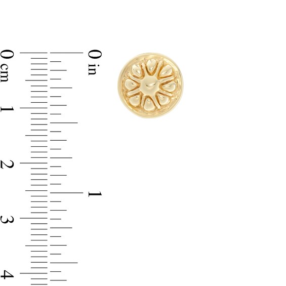 Made in Italy Citrus Button Stud Earrings in 14K Gold Made in Italy Citrus Button Stud Earrings in 14K Gold