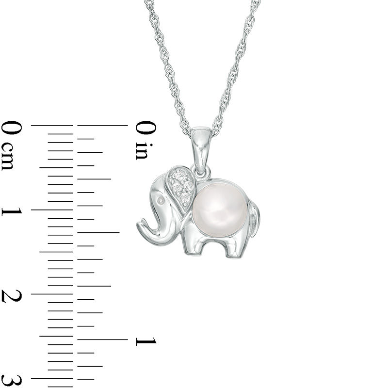 Elephant Necklace with Diamonds Sterling Silver | Kay Outlet