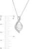 Thumbnail Image 3 of 5.0-6.0mm Freshwater Cultured Pearl Beaded Infinity Flame Pendant and Stud Earrings Set in Sterling Silver