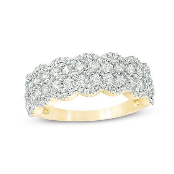 double row anniversary band