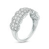 Thumbnail Image 2 of 1 CT. T.W. Diamond Double Row Scallop-Edge Band in 10K White Gold