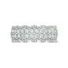 Thumbnail Image 4 of 1 CT. T.W. Diamond Double Row Scallop-Edge Band in 10K White Gold