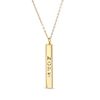 Thumbnail Image 1 of Made in Italy Cut-Out Vertical Bar Pendant in 14K Gold