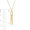 Thumbnail Image 6 of Made in Italy Cut-Out Vertical Bar Pendant in 14K Gold