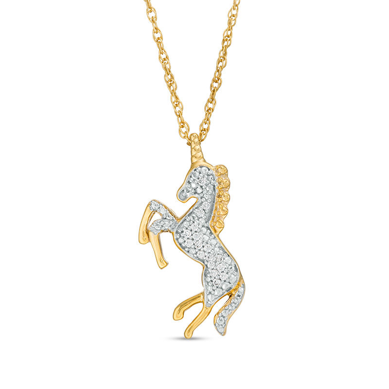 Unicorn on sale diamond pendant