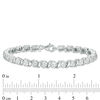 Thumbnail Image 2 of 1/4 CT. T.W. Diamond "S" Tennis Bracelet in Sterling Silver