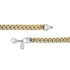 Thumbnail Image 2 of 7.5mm Franco Snake Chain Necklace and Bracelet set in Two-Tone Stainless Steel - 24"