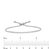 Thumbnail Image 2 of Lab-Created White Sapphire Bar Bolo Bracelet in Sterling Silver - 9.0"