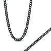 Thumbnail Image 0 of Men's 6.5mm Franco Snake Chain Necklace and Bracelet set in Stainless Steel with Black IP - 24"