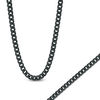 Thumbnail Image 1 of 6.5mm Franco Snake Chain Necklace and Bracelet set in Stainless Steel with Black IP - 24"