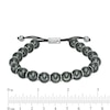 Thumbnail Image 2 of 10.0mm Hematite Bead Bolo Bracelet in Sterling Silver - 8.5"