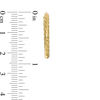 Thumbnail Image 2 of Made in Italy Ribbed Oval Hoop Earrings in 14K Gold