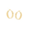 Thumbnail Image 0 of Made in Italy 20.0mm Diamond-Cut Hoop Earrings in 14K Gold