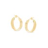 Thumbnail Image 0 of Made in Italy 20.0mm Diamond-Cut Hoop Earrings in 14K Gold