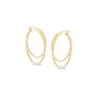 Thumbnail Image 0 of Made in Italy Double Tube Hoop Earrings in 14K Gold