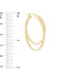 Thumbnail Image 1 of Made in Italy Double Tube Hoop Earrings in 14K Gold