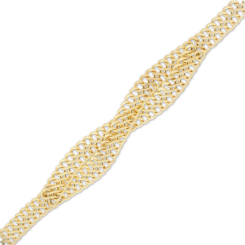Main Image 1 of Made in Italy Infinity Twist S-Link Chain Bracelet in 14K Gold - 7.5"